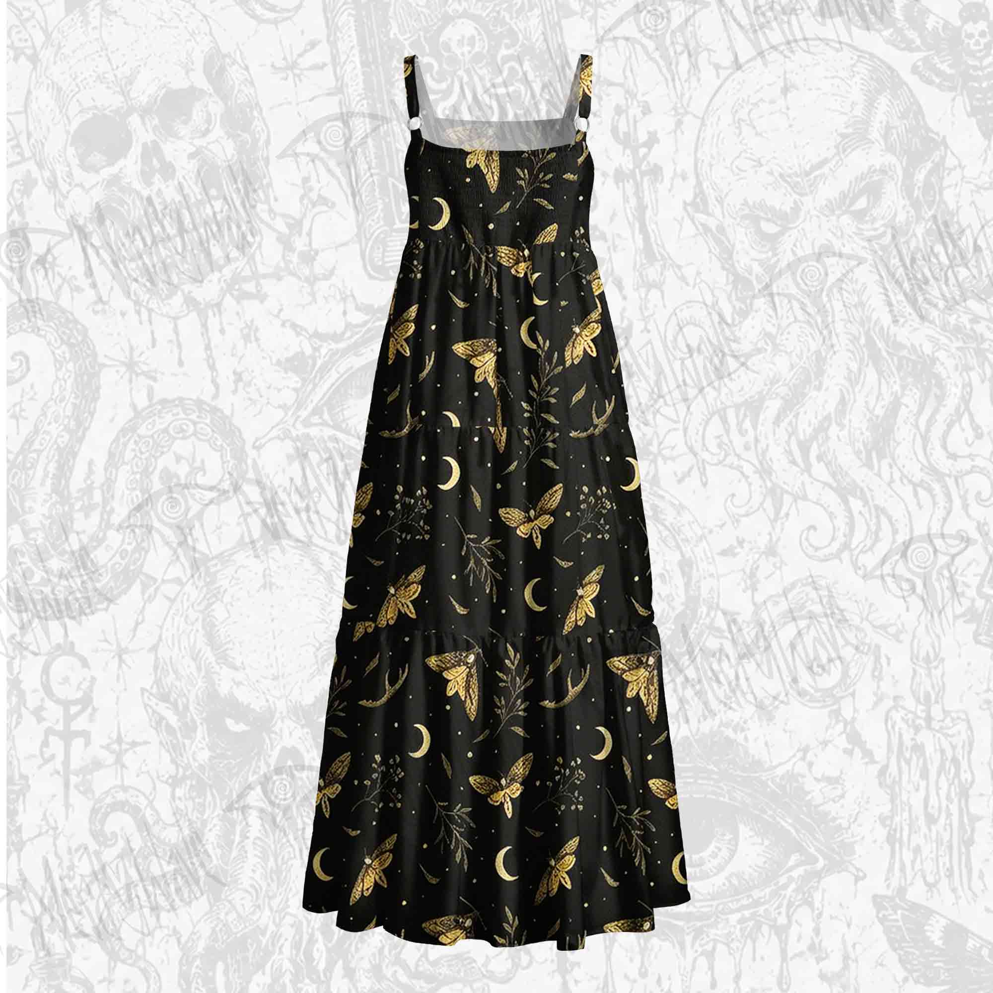 Moth Manor Wide Straps Maxi Dress