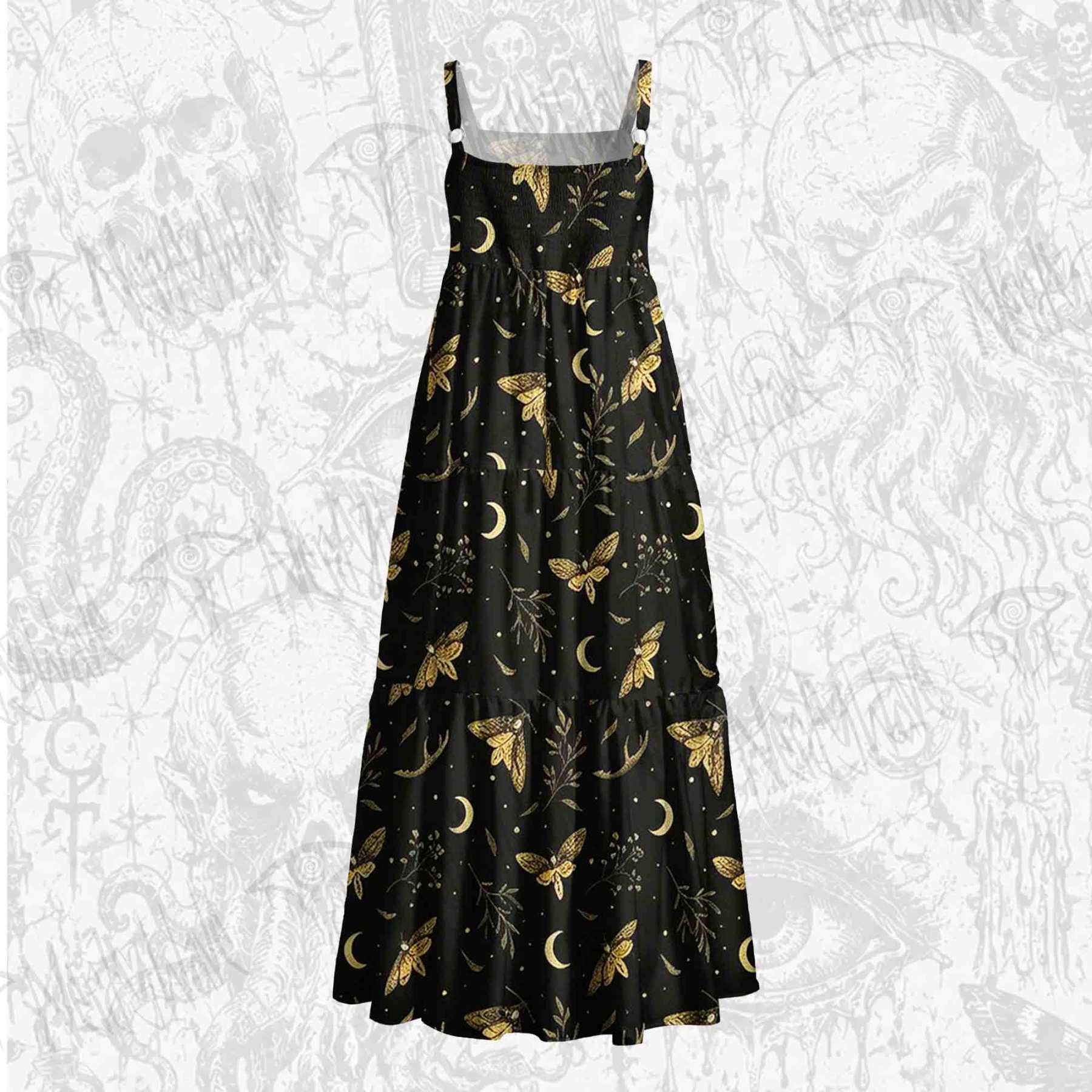 Moth Manor Wide Straps Maxi Dress