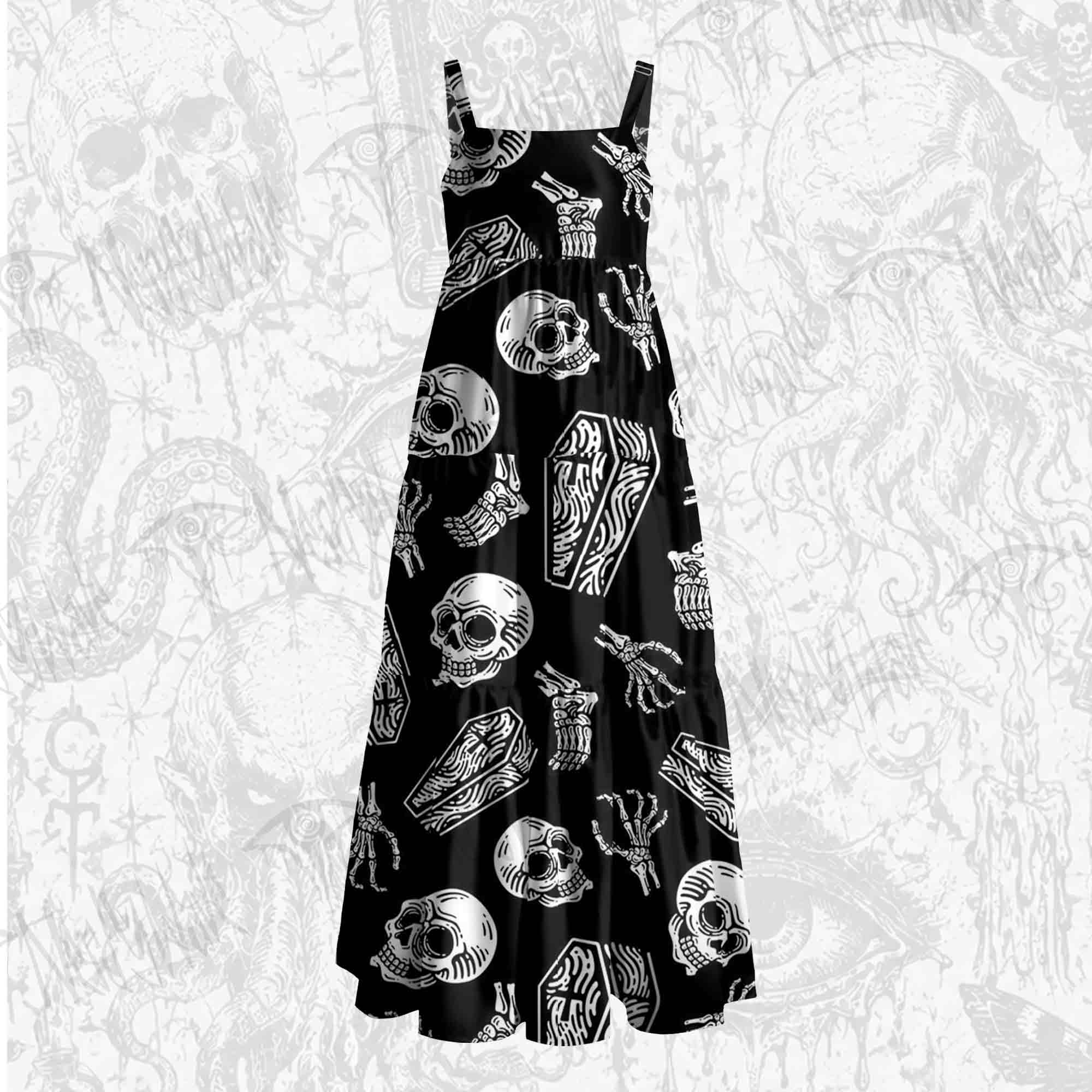 Coffin Crawler Wide Straps Maxi Dress