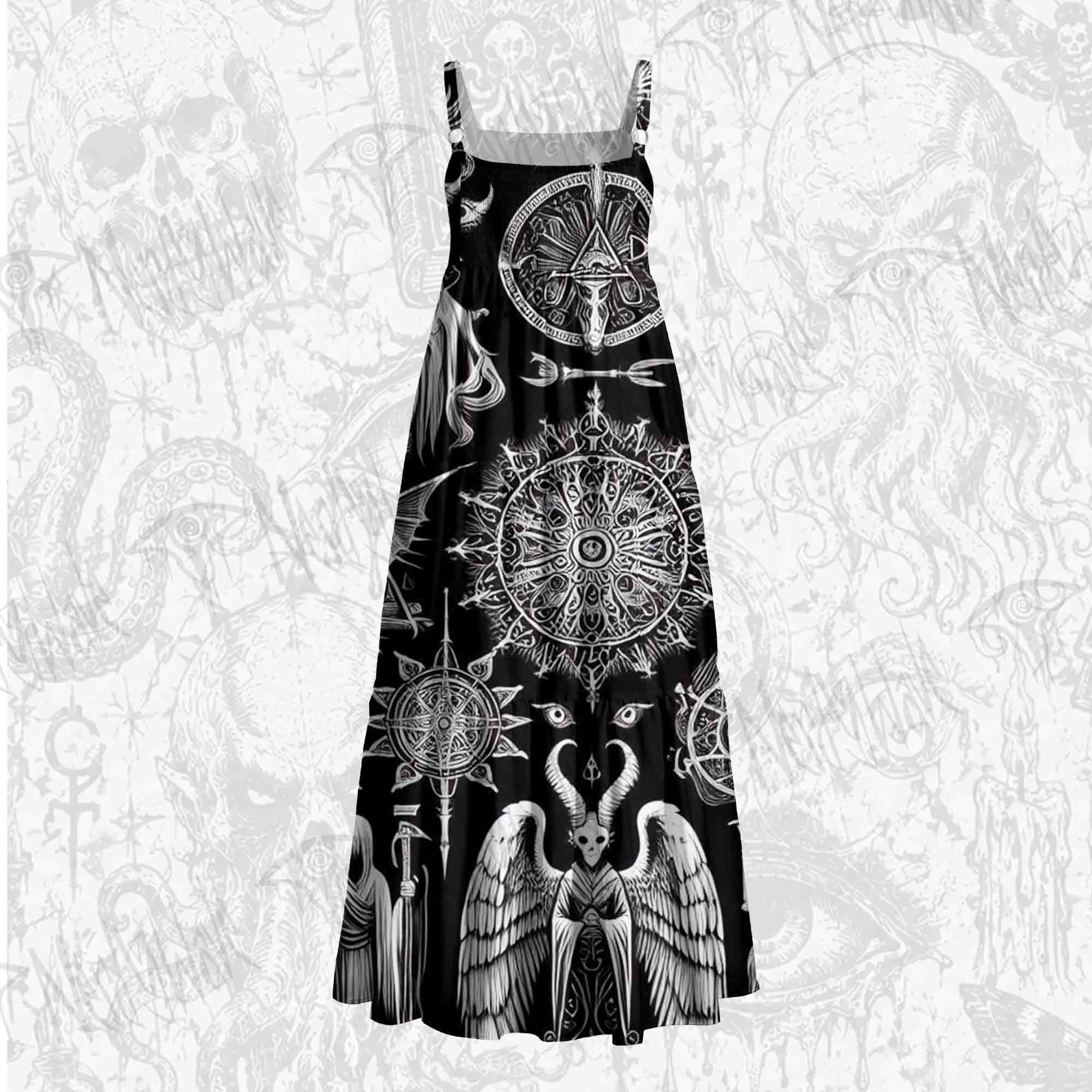 Void Ritual Wide Straps Maxi Dress