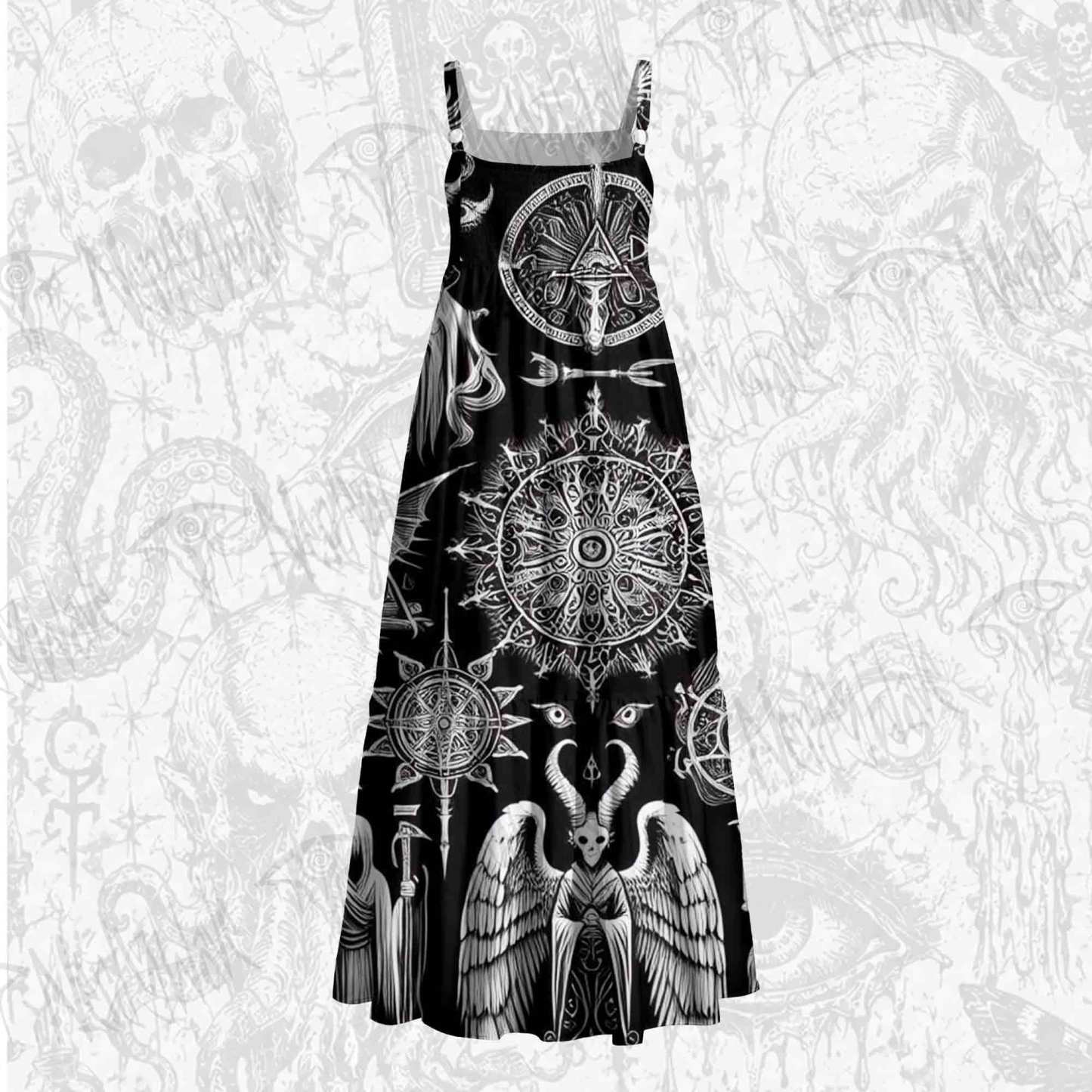 Void Ritual Wide Straps Maxi Dress