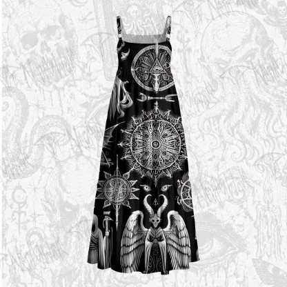 Void Ritual Wide Straps Maxi Dress