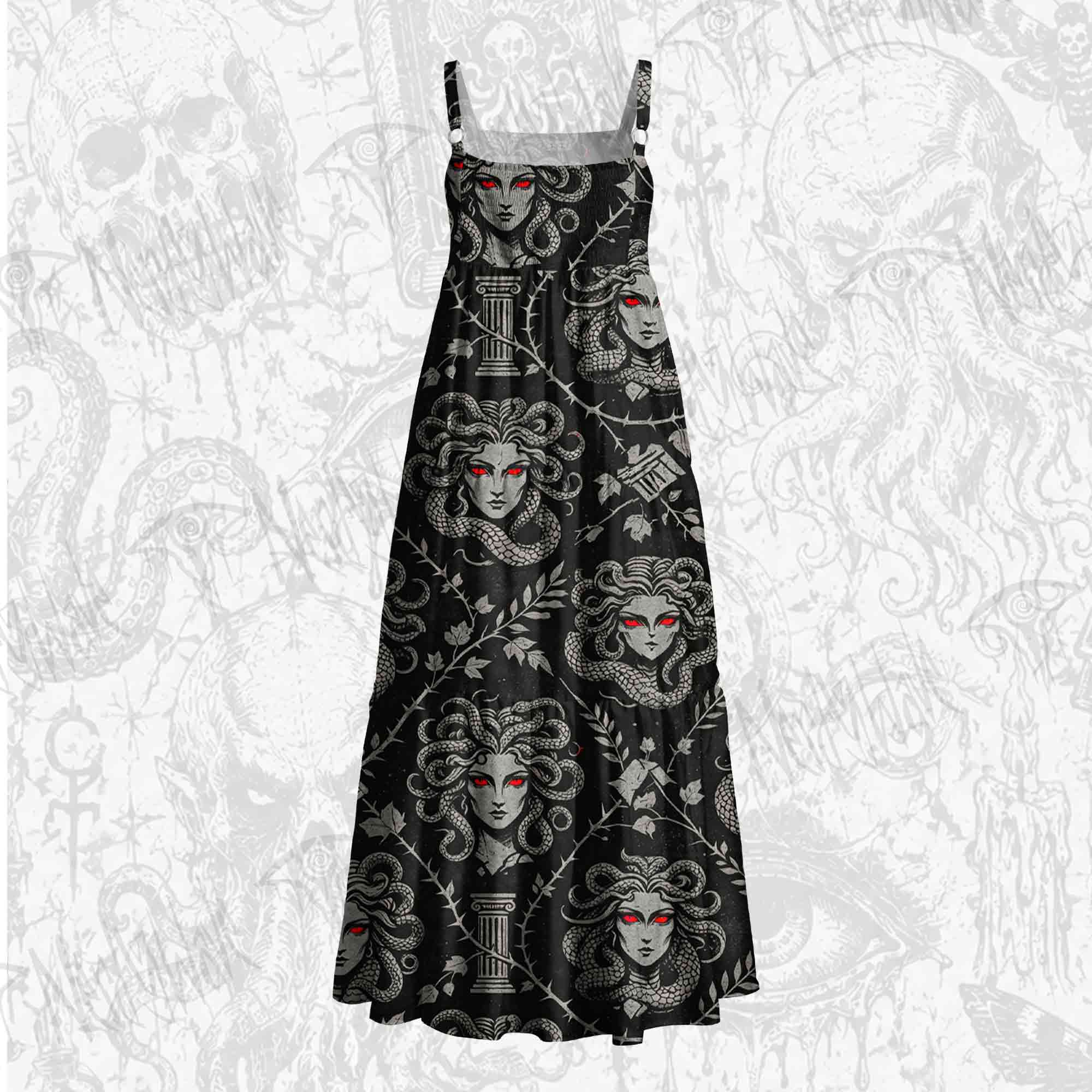 Gaze of Stone Wide Straps Maxi Dress