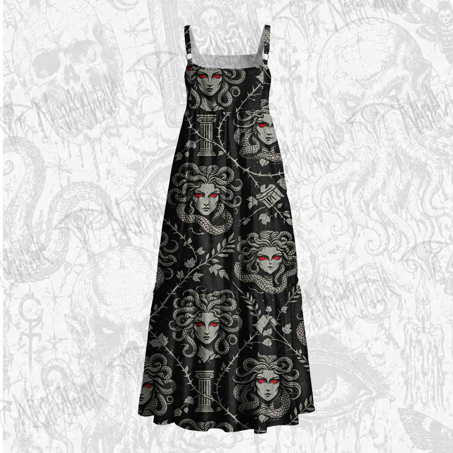 Gaze of Stone Wide Straps Maxi Dress