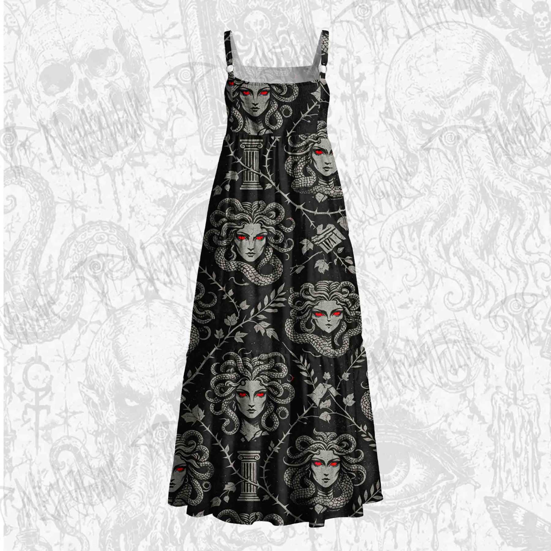 Gaze of Stone Wide Straps Maxi Dress
