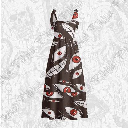 Homunculus Tie Shoulder Maxi Dress
