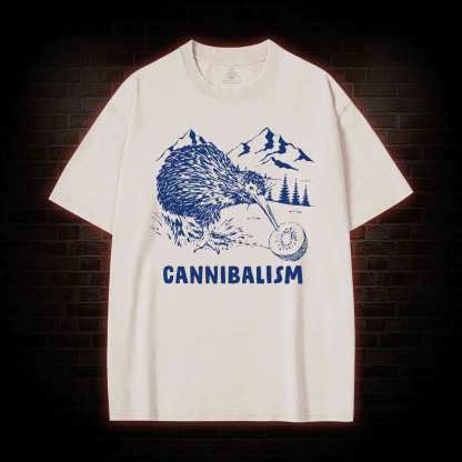 Kiwi Cannibalism Washed T-shirt