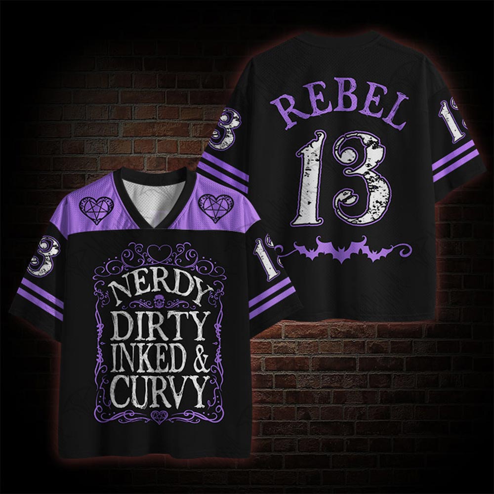 Dirty Inked&Curvy Mesh Jersey