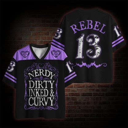 Dirty Inked&Curvy Mesh Jersey