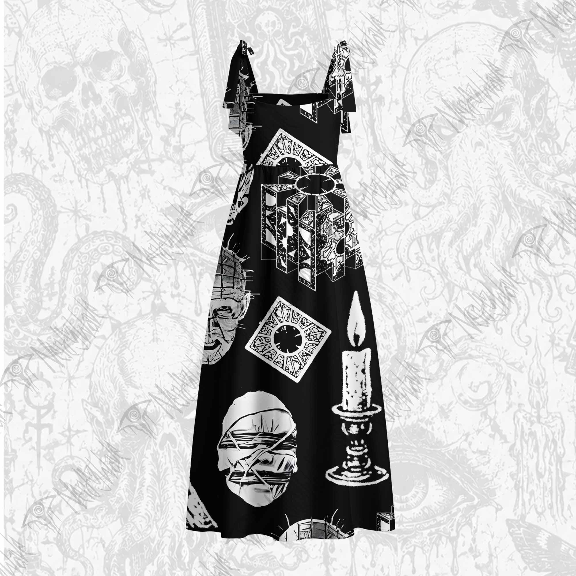 It's A Waste of Good Suffering Tie Shoulder Maxi Dress