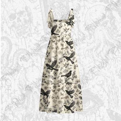 Raven's Meadow Tie Shoulder Maxi Dress