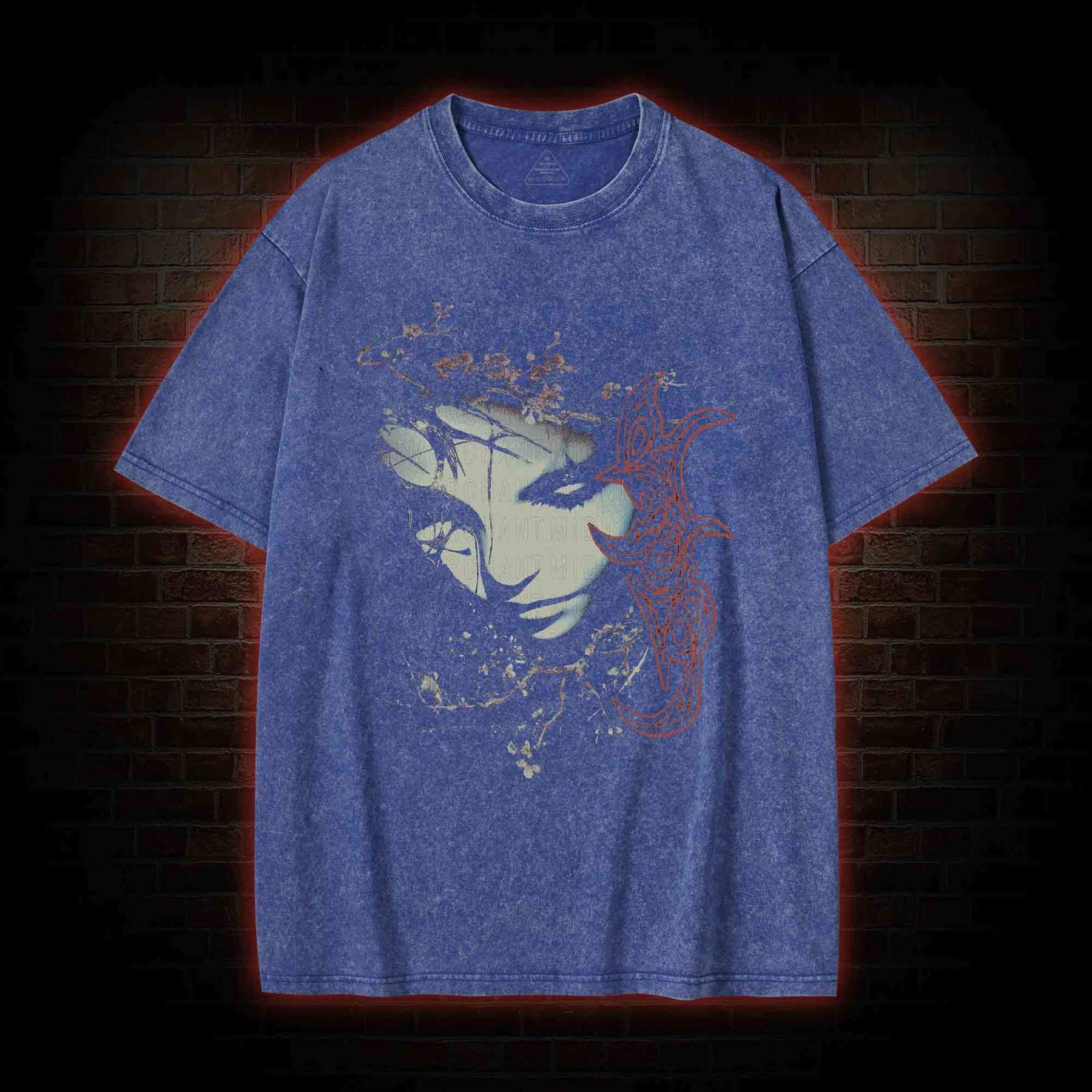 Grunge Style Graphic Washed T-shirt