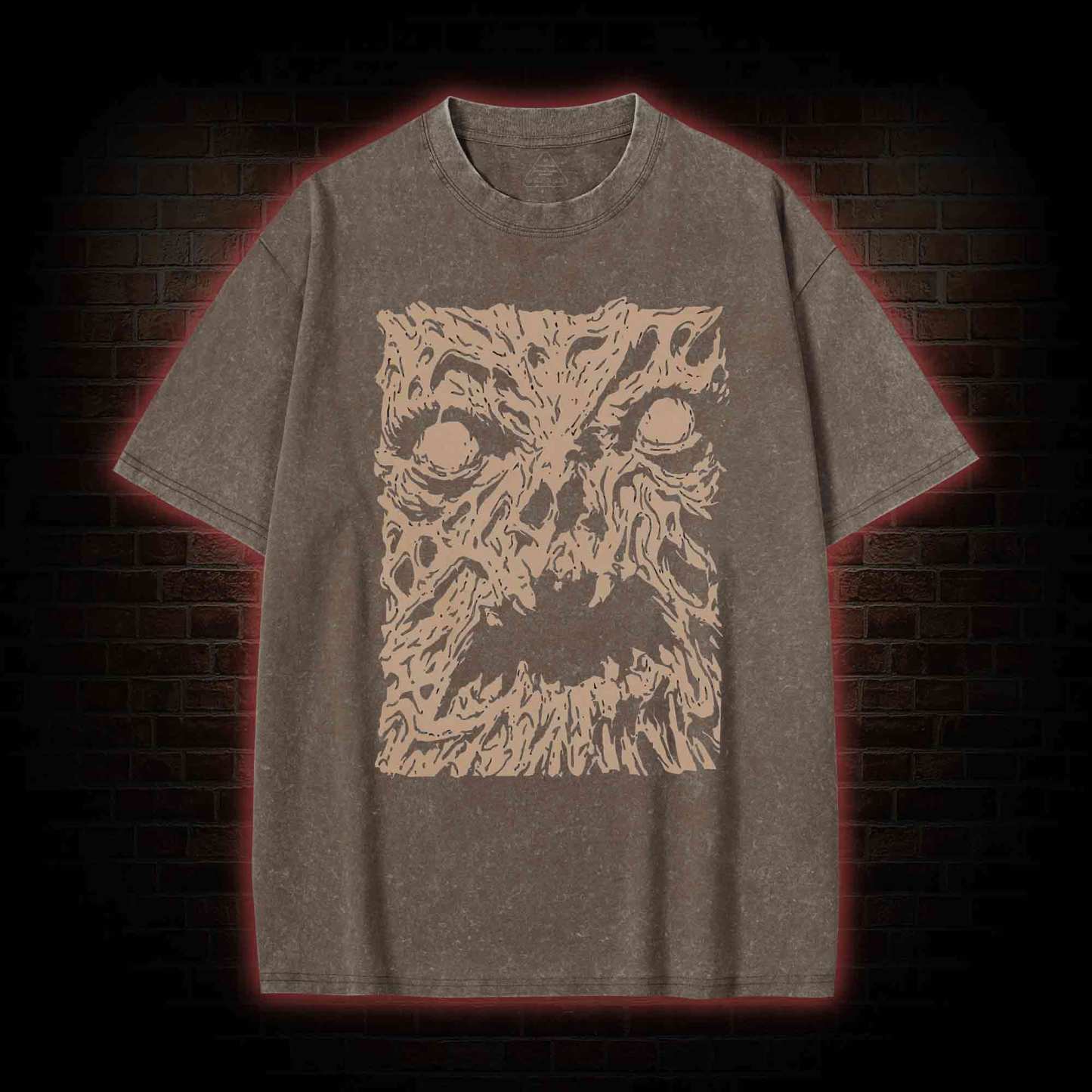 Necronomicon Evil Horror Washed T-shirt