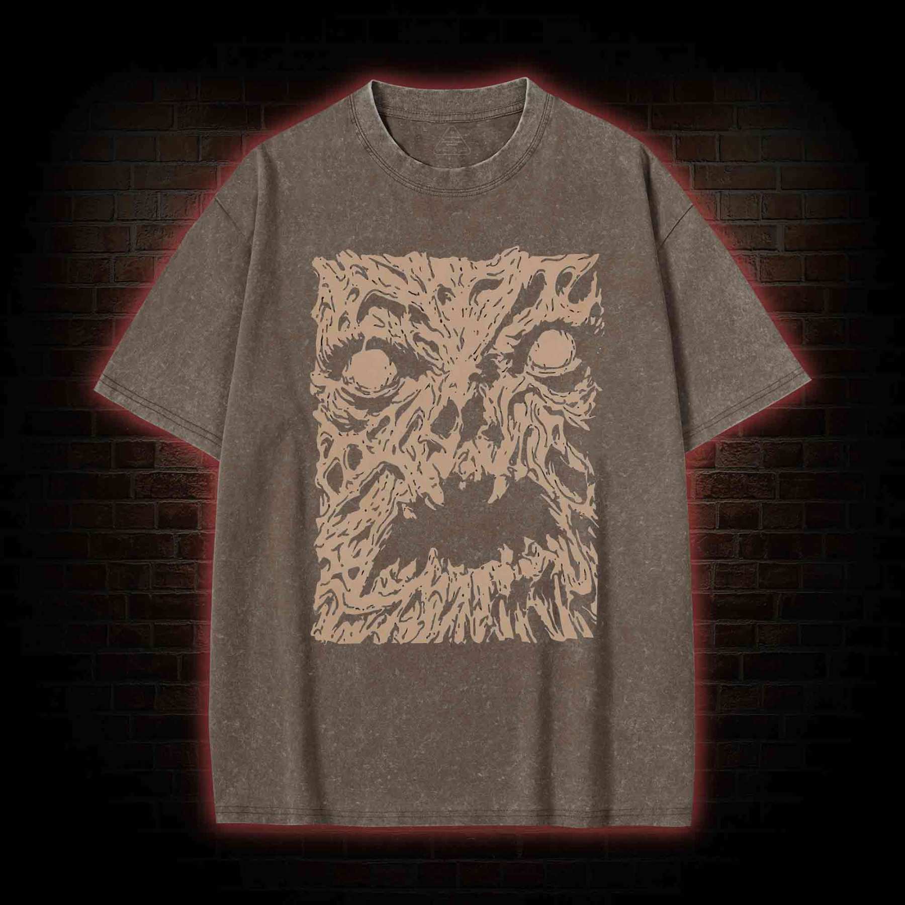Necronomicon Evil Horror Washed T-shirt