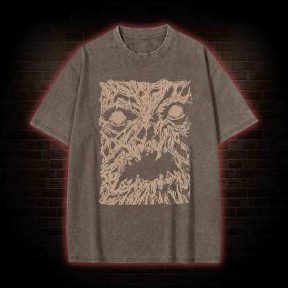 Necronomicon Evil Horror Washed T-shirt