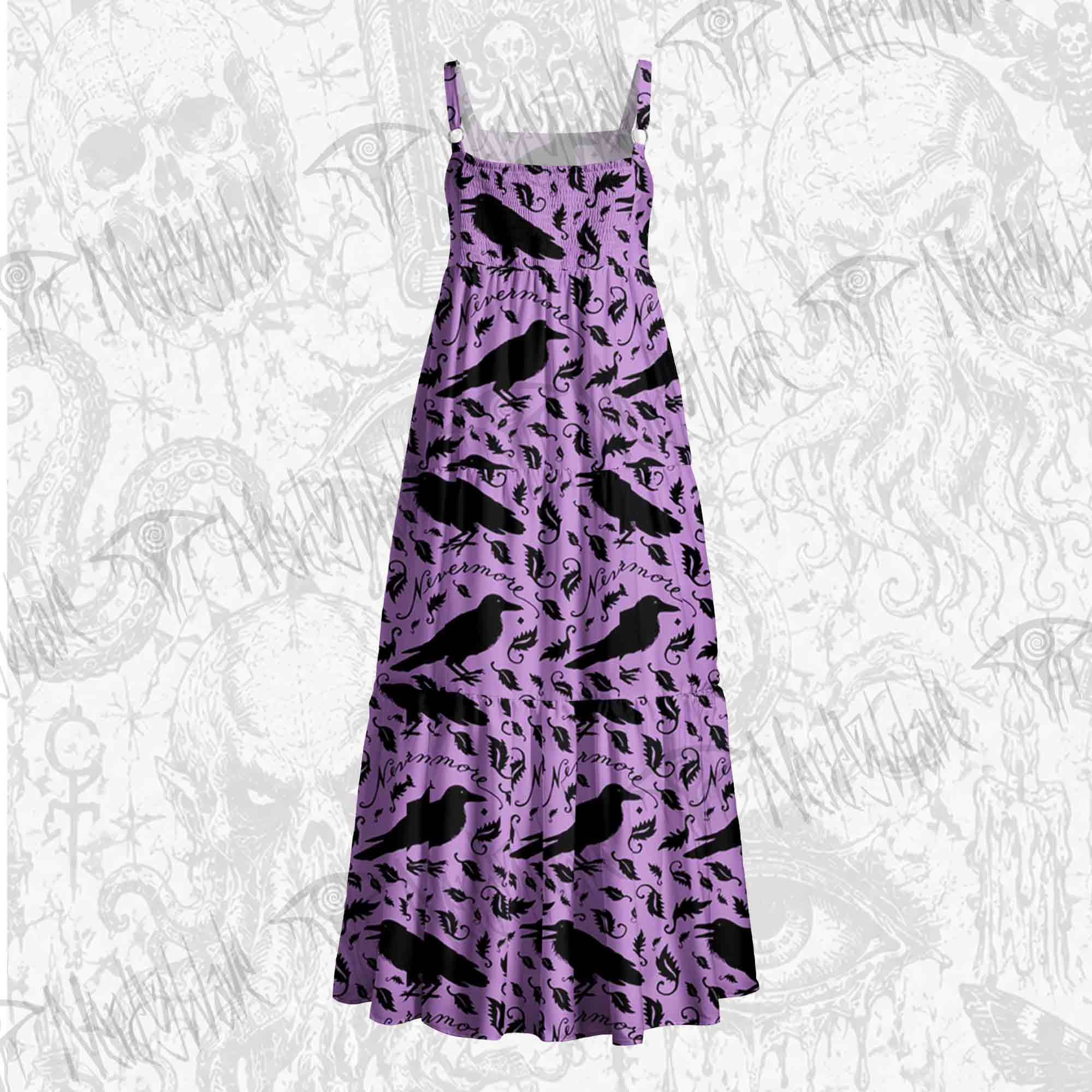 Nevermore Wide Straps Maxi Dress