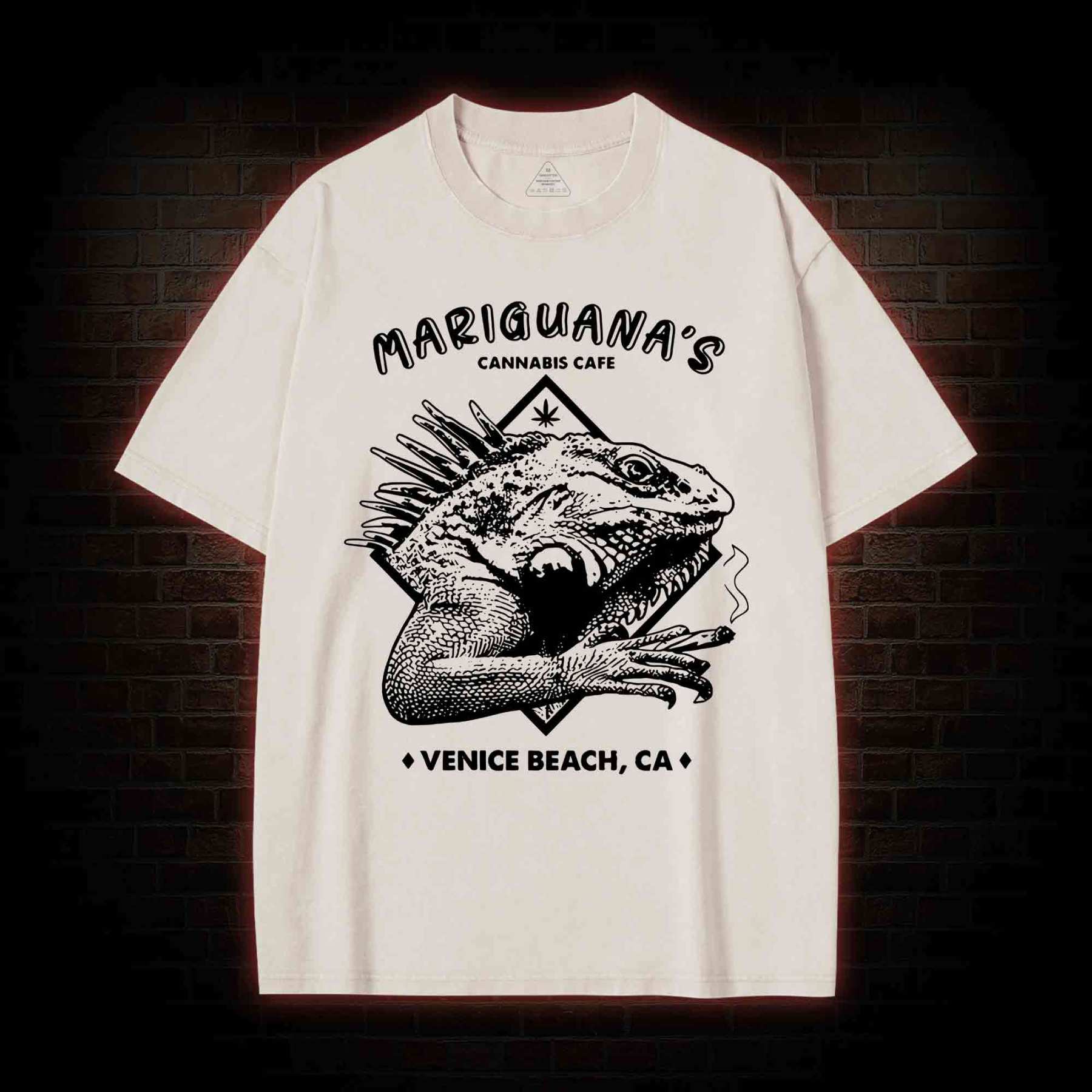 Mariguana's Cannabis Cafe Washed T-shirt