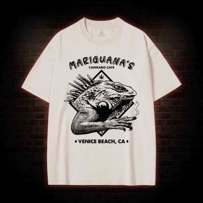 Mariguana's Cannabis Cafe Washed T-shirt