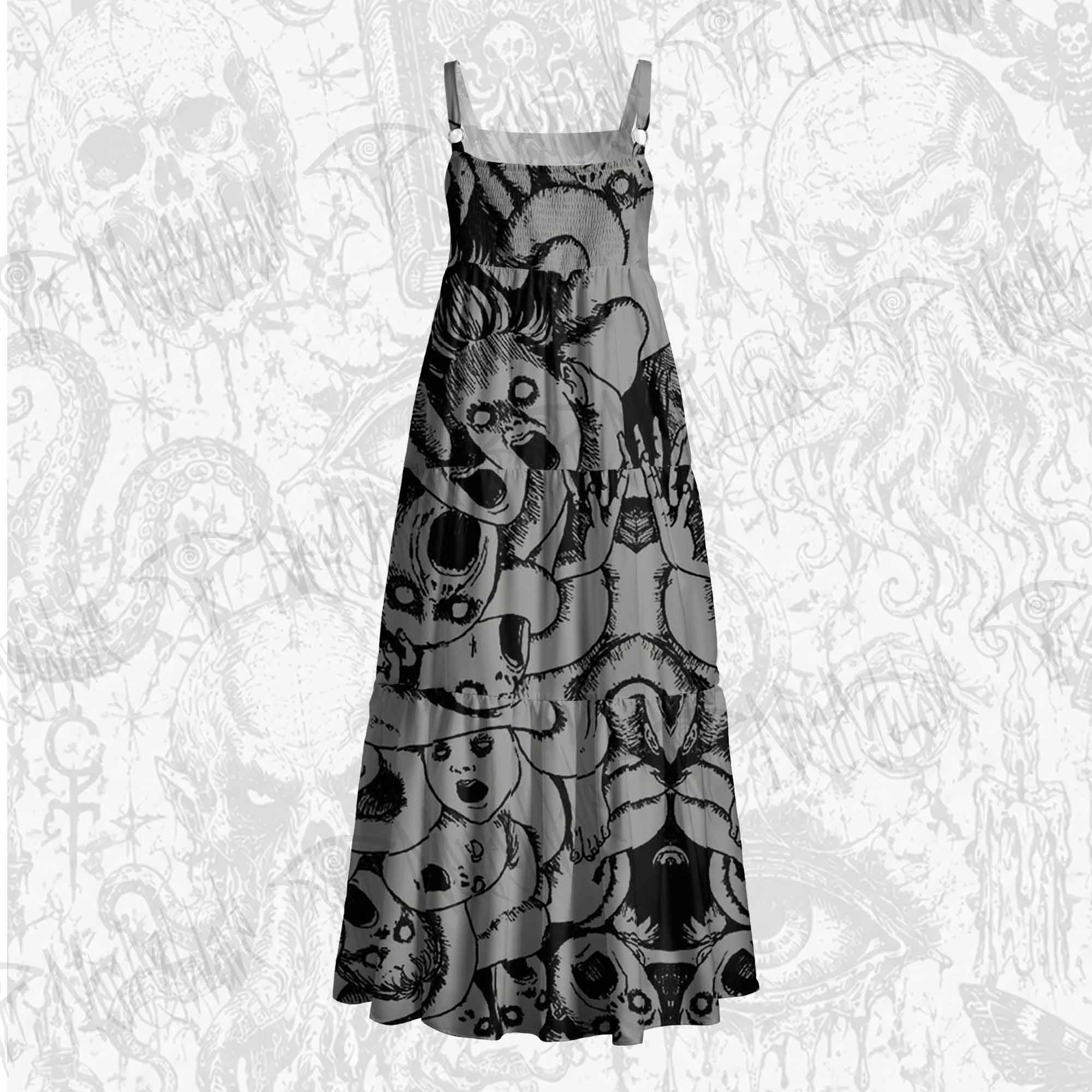 Scream Wide Straps Maxi Dress