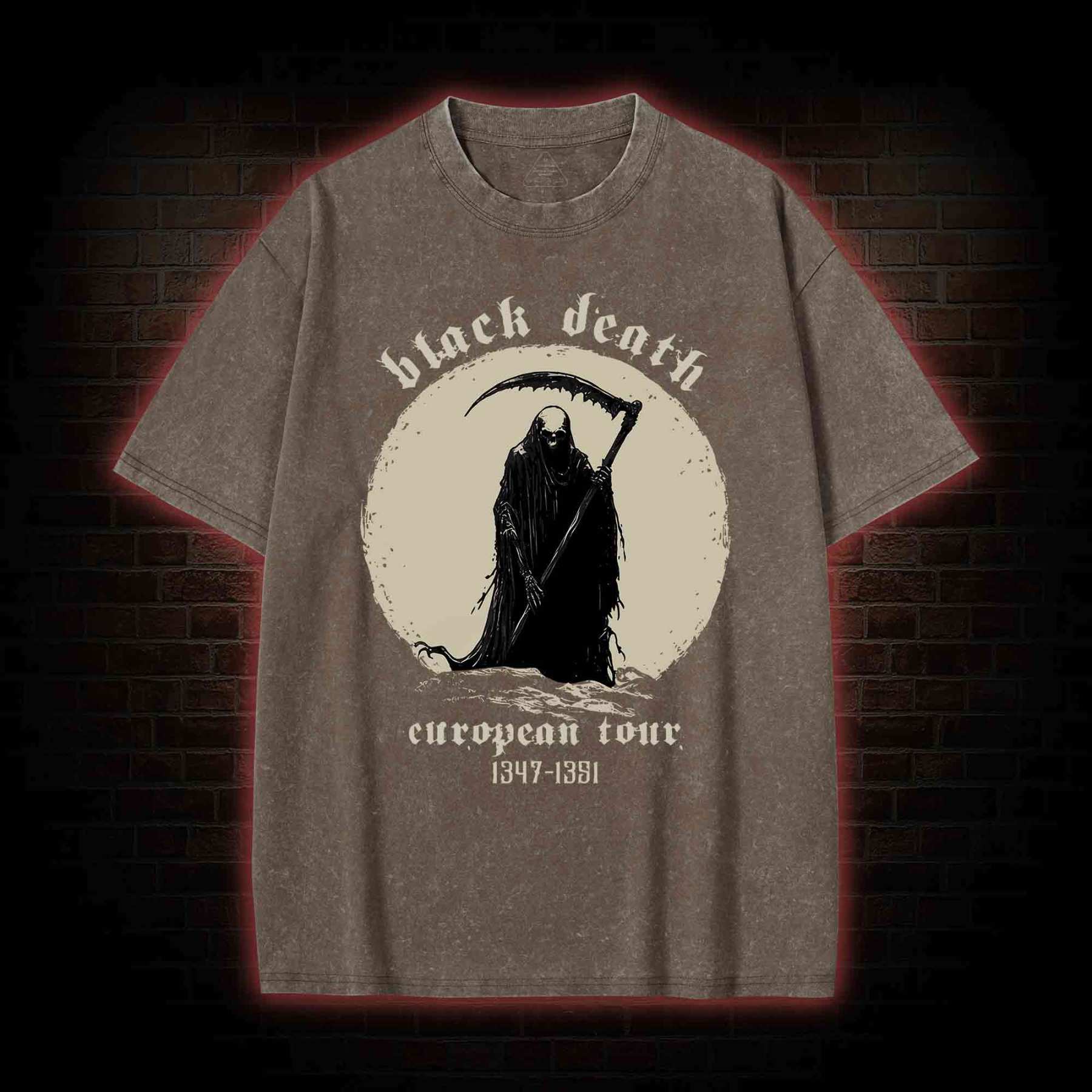 Black Death European Tour Washed T-shirt