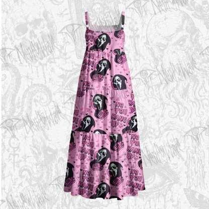 No You Hang Up Wide Straps Maxi Dress