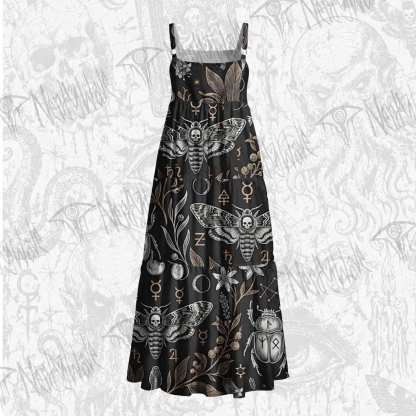 Cosmic Mystic Wide Straps Maxi Dress