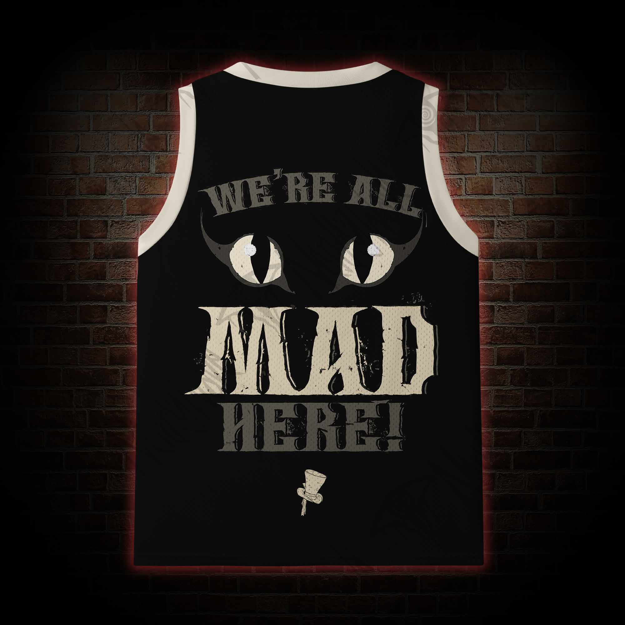 We're All Mad Here Mesh Jersey Tank Top