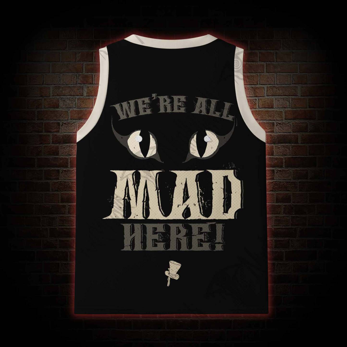 We're All Mad Here Mesh Jersey Tank Top