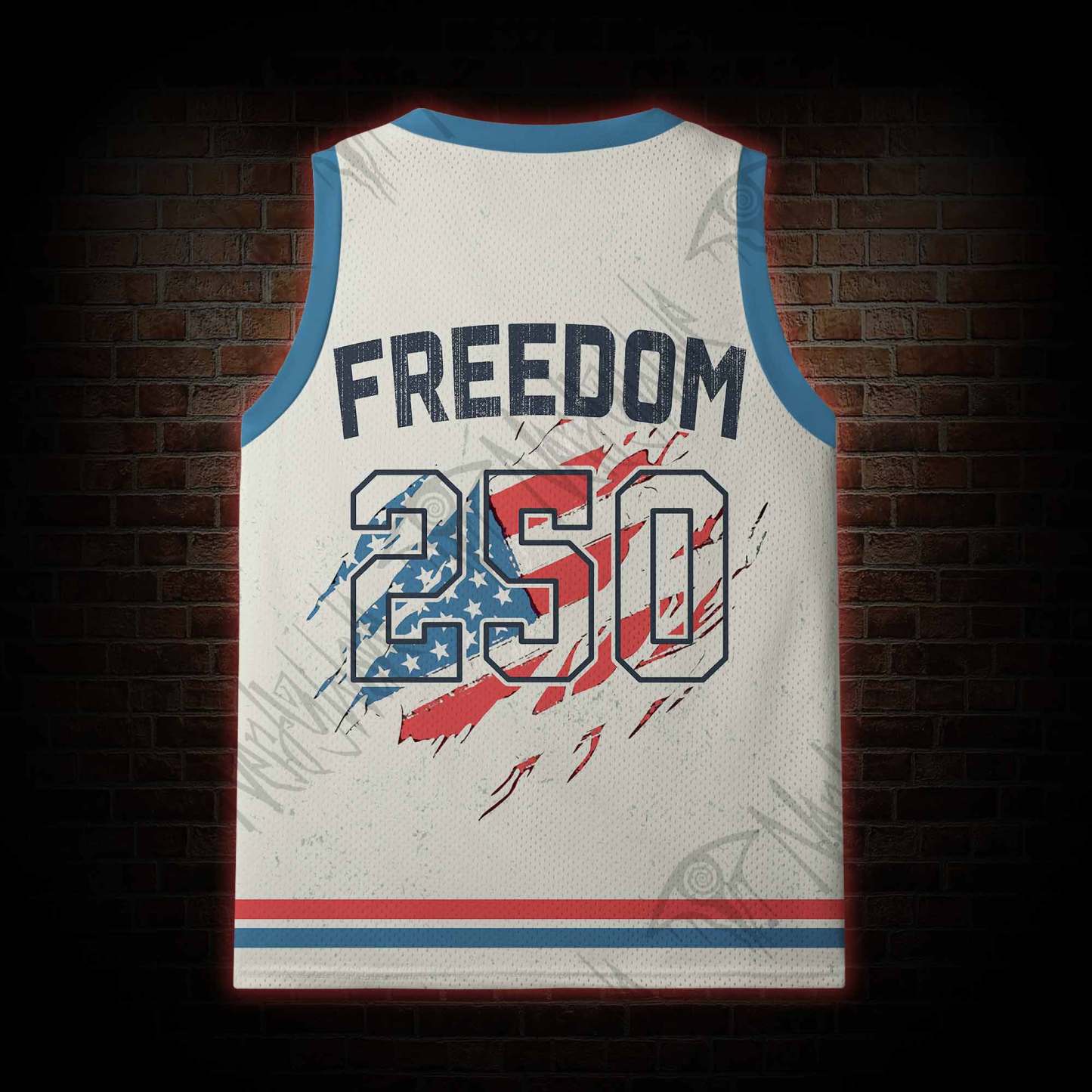 Bigfoot Believes in Freedom Mesh Jersey Tank Top