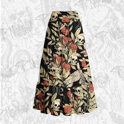Skull and Flying Fish Tiered Skirt