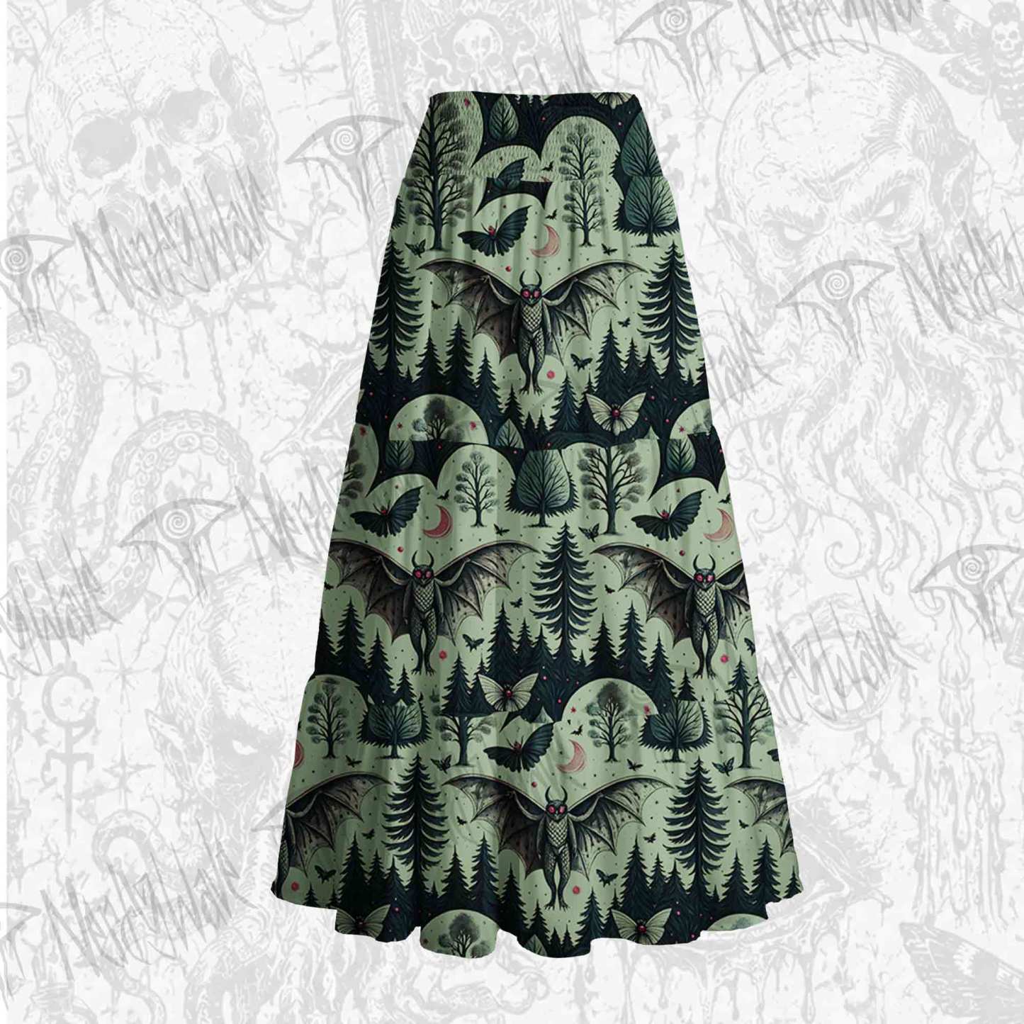 Home of the Mothman Tiered Skirt