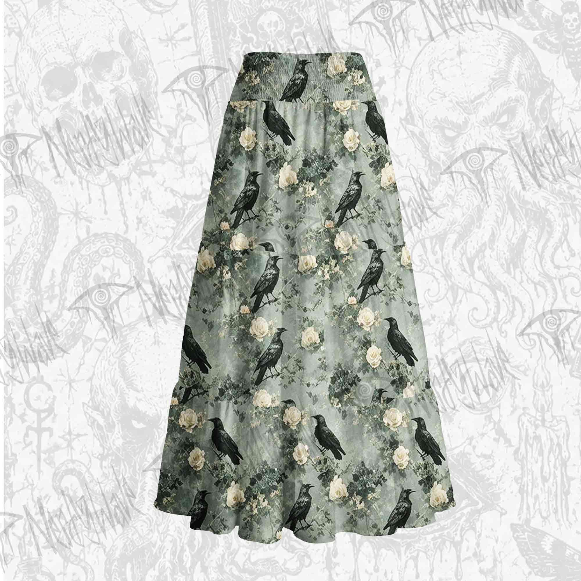 Raven's Requiem Tiered Skirt