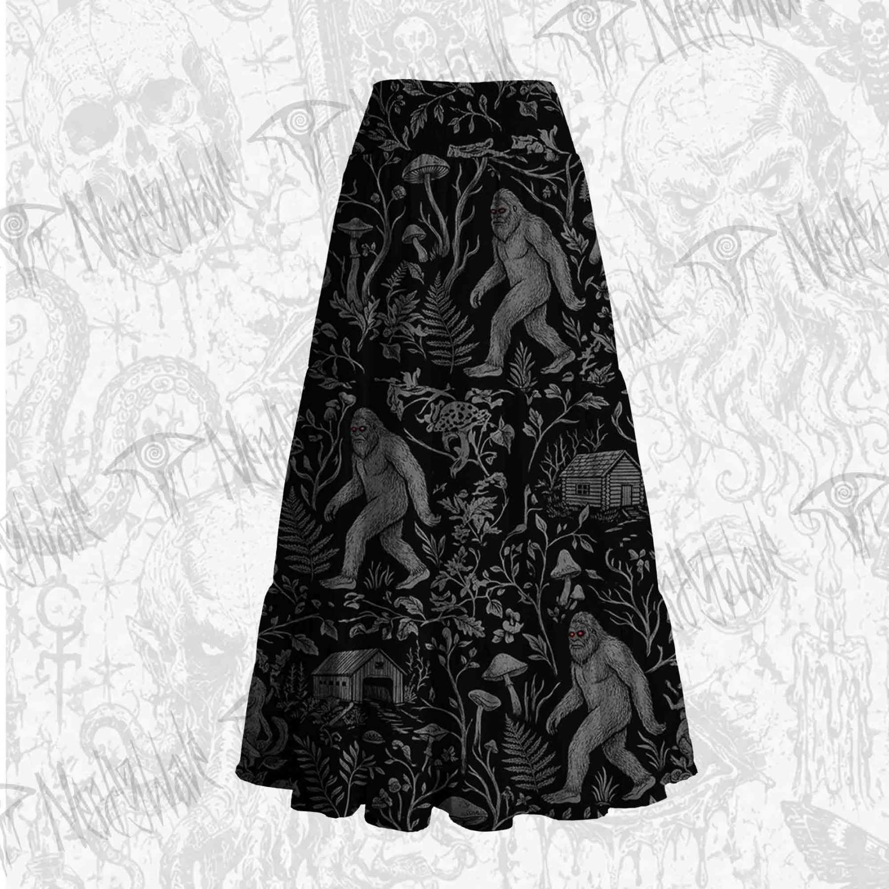 Cryptid Forest Tiered Skirt