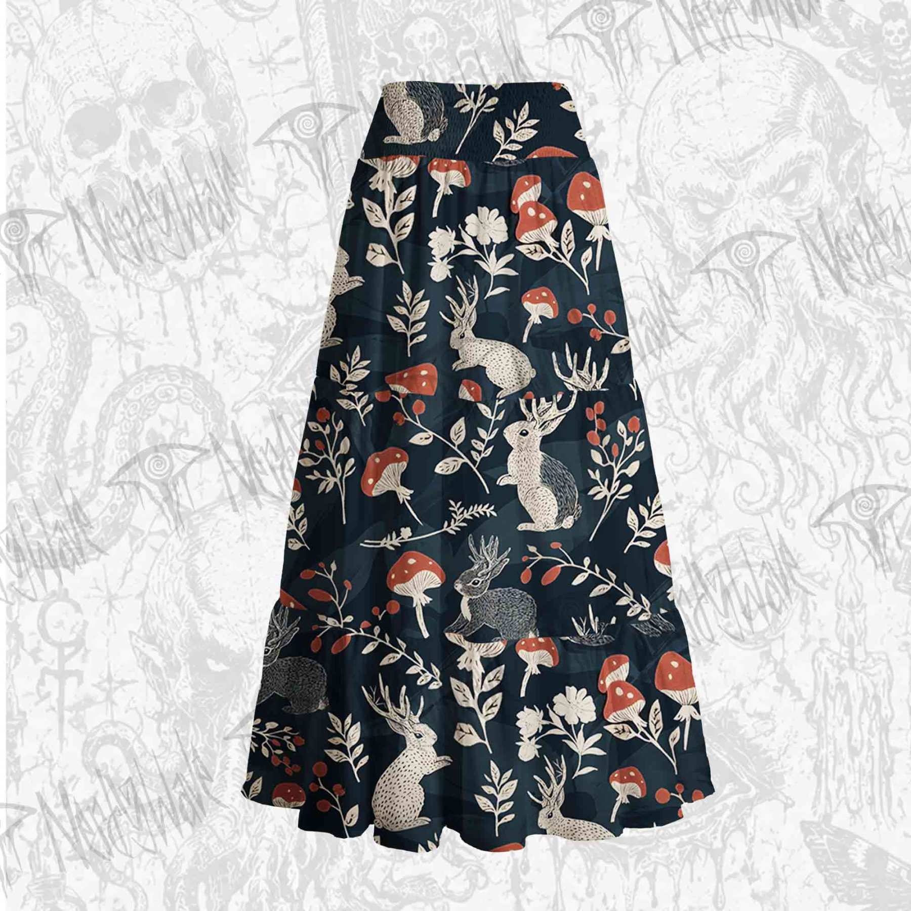 Jackalope Tiered Skirt