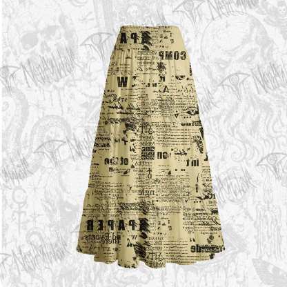 Alien Newspaper Cake Tiered Skirt