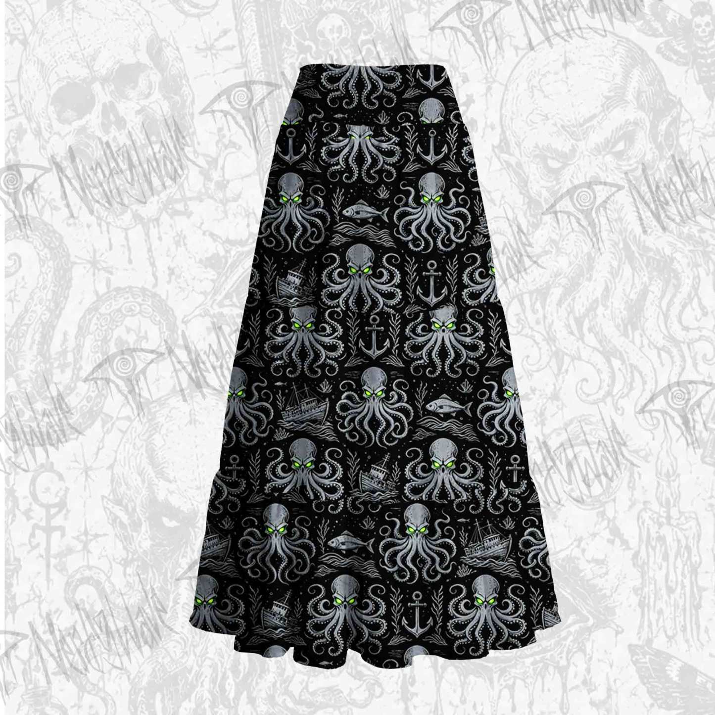 Neon Kraken Cake Tiered Skirt