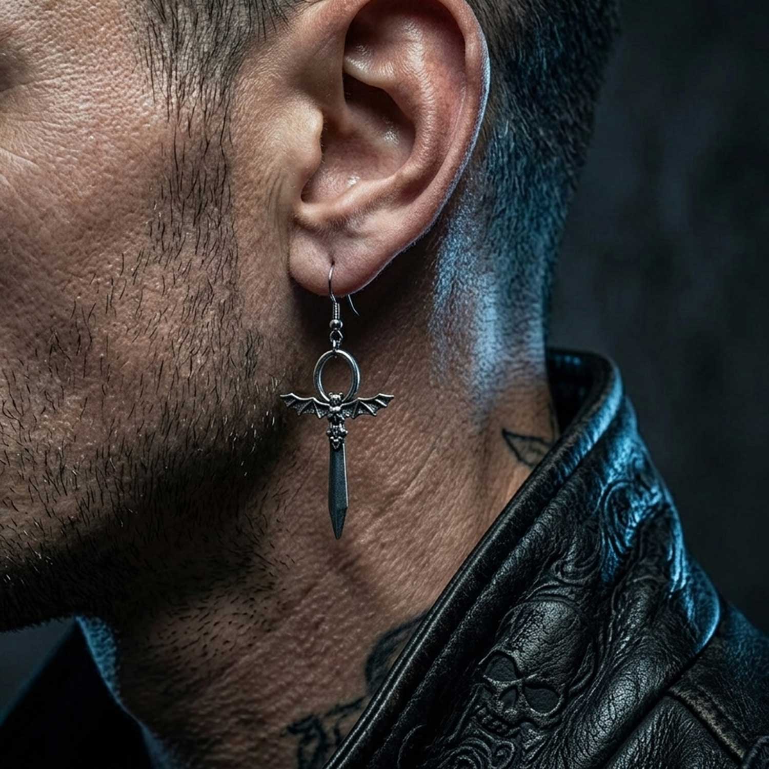 Winged Dagger Earrings