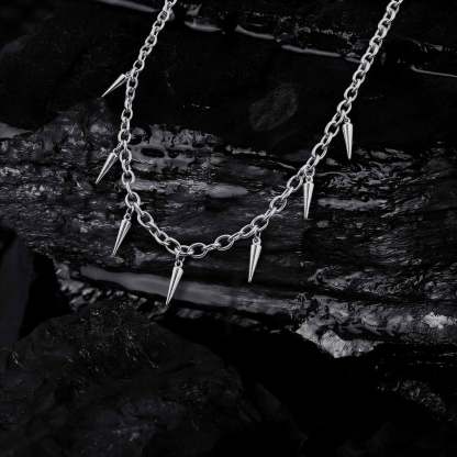 Spike Punk Gothic Rock Necklace
