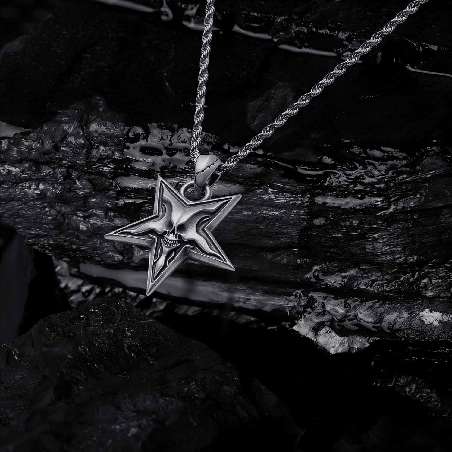 Baphomet Demon Chaos Star Necklace