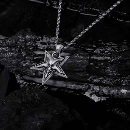 Baphomet Demon Chaos Star Necklace
