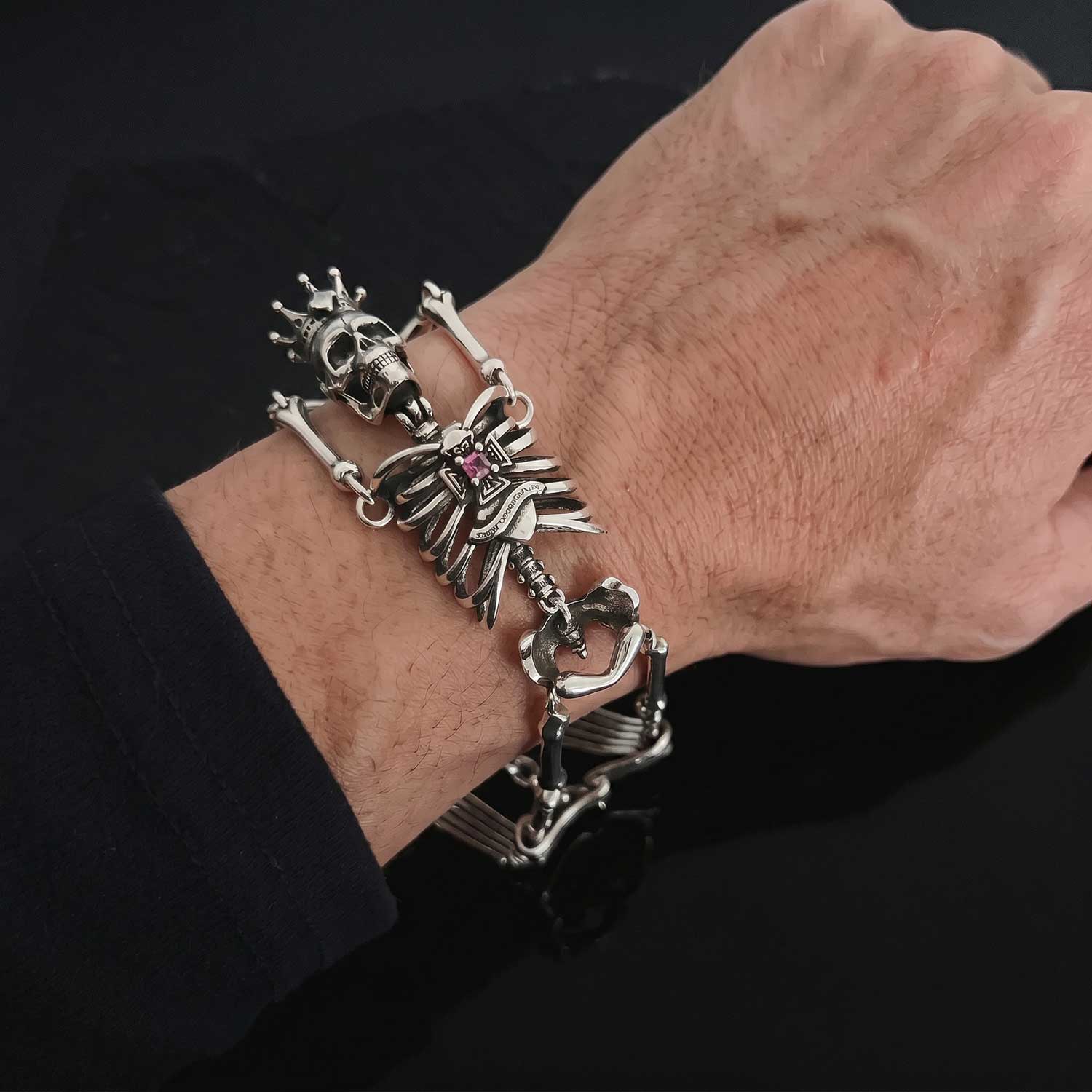 Sling Human Skelelton Bracelet