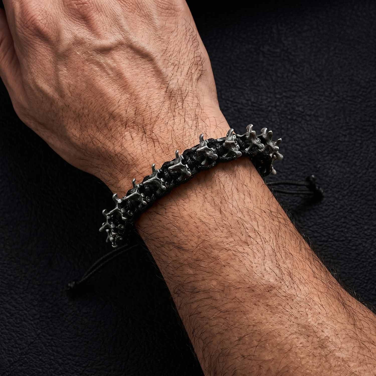 Alloy Dragon Bone Braided Bracelet