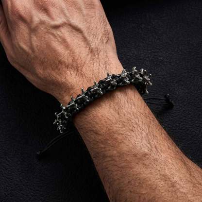 Alloy Dragon Bone Braided Bracelet