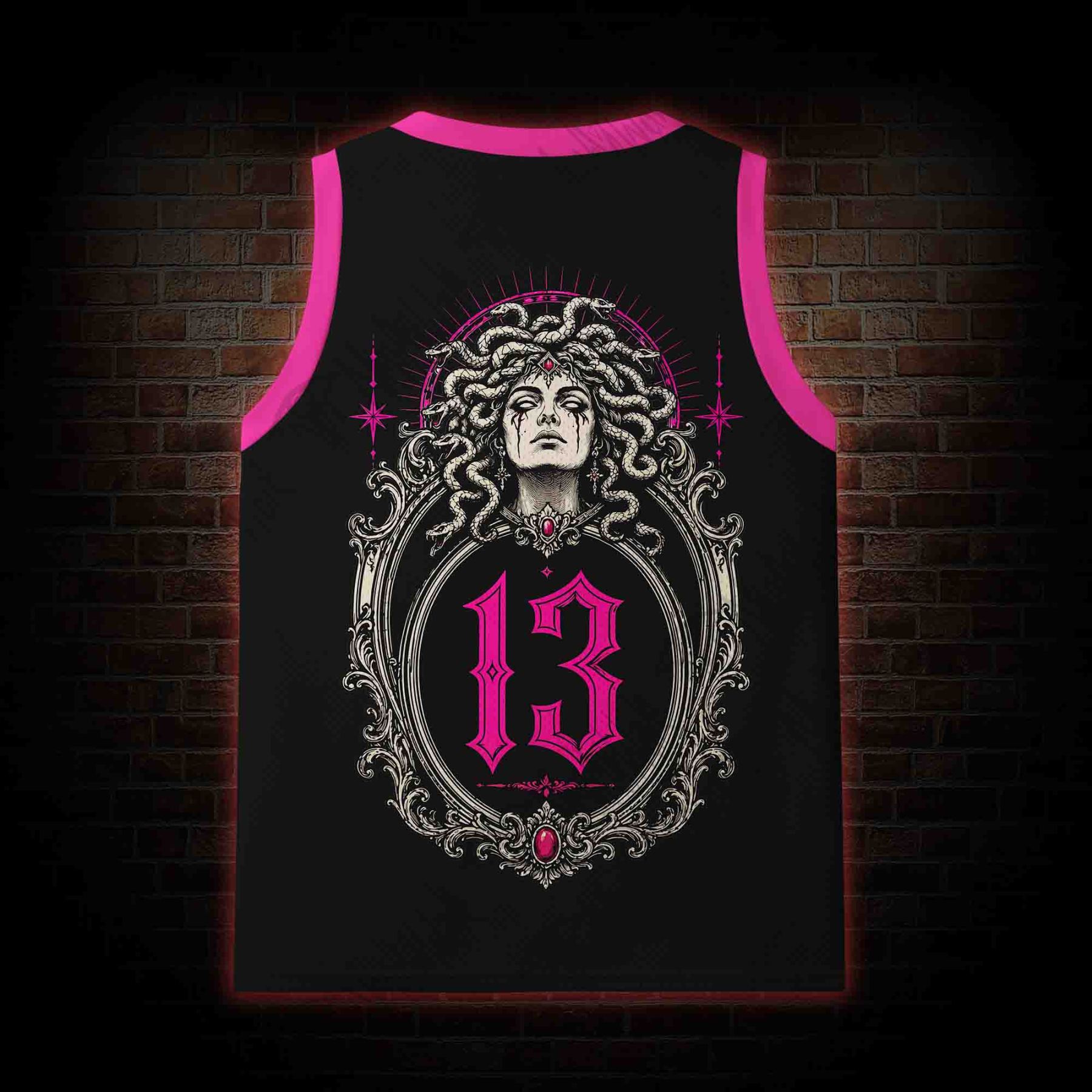 Beauty That Turns You to Stone Mesh Jersey Tank Top