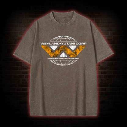 Romulus Weyland Yutani Corp Washed T-shirt