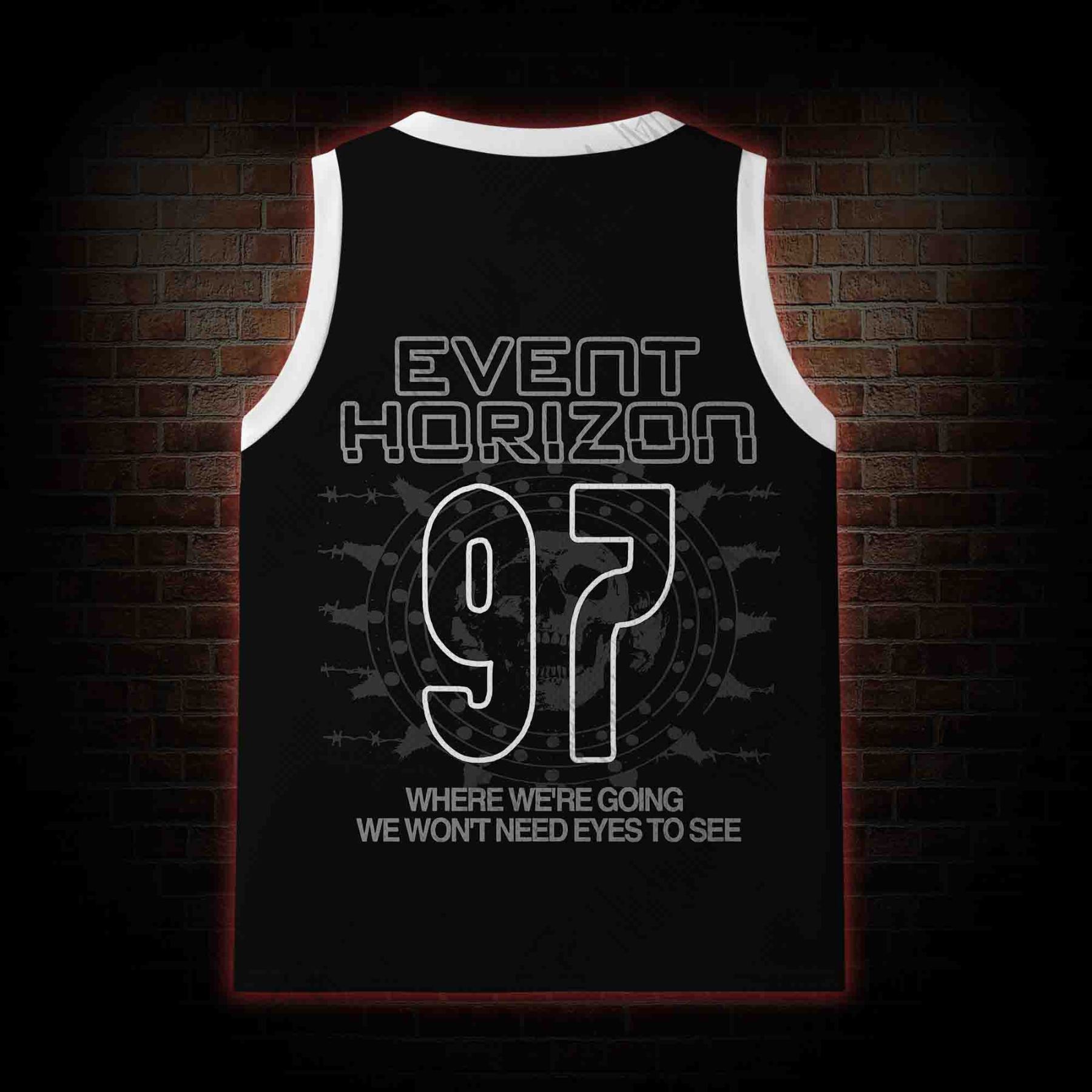 We Won't Need Eyes to See Mesh Jersey Tank Top