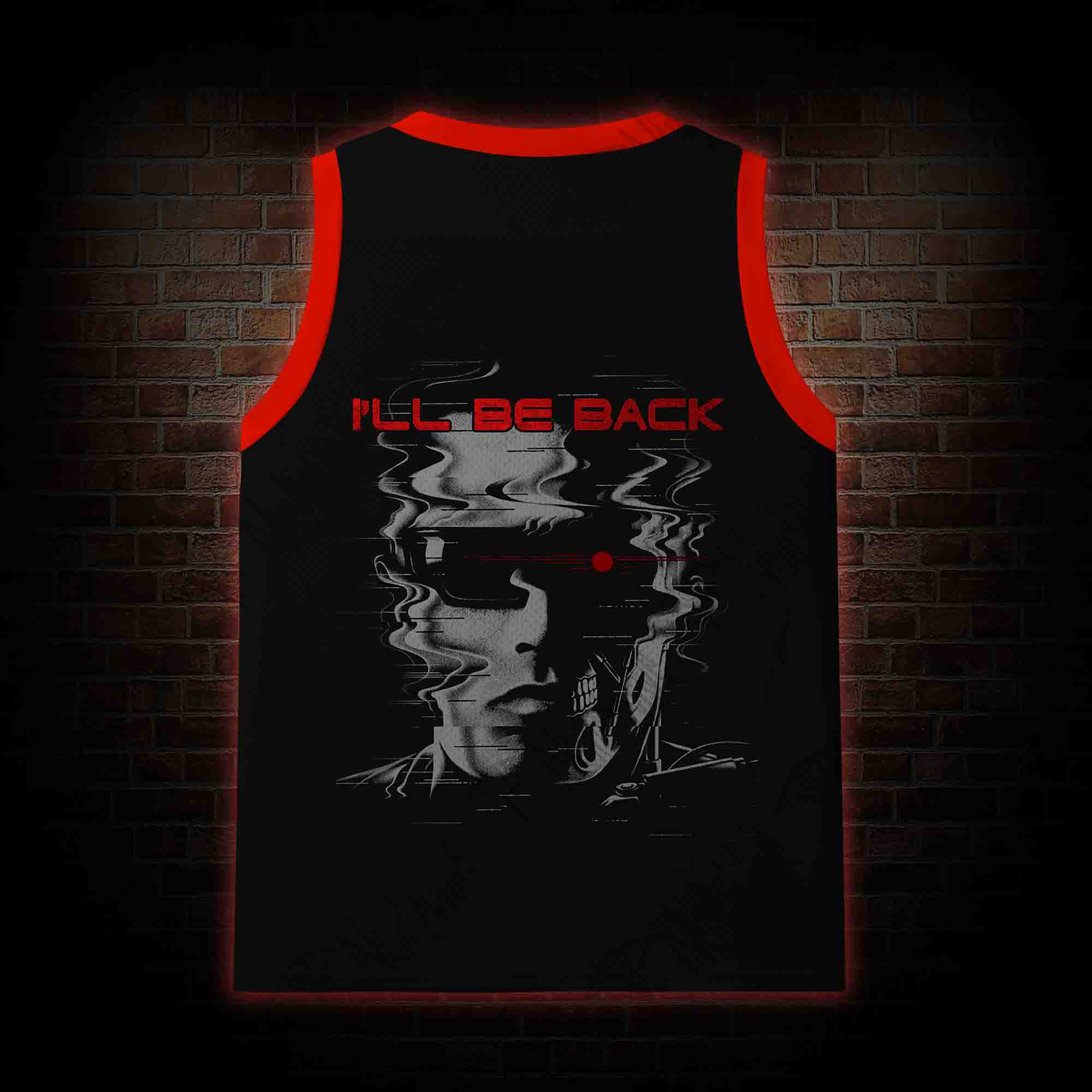 I'll be Back Mesh Jersey Tank Top