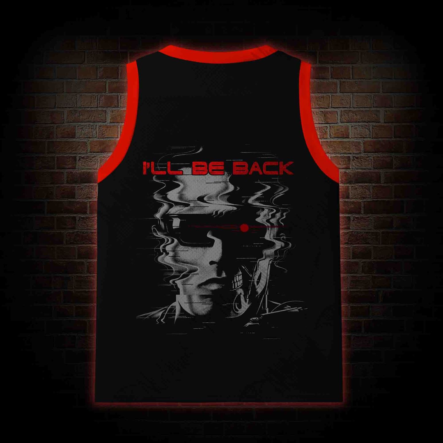 I'll be Back Mesh Jersey Tank Top