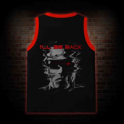 I'll be Back Mesh Jersey Tank Top