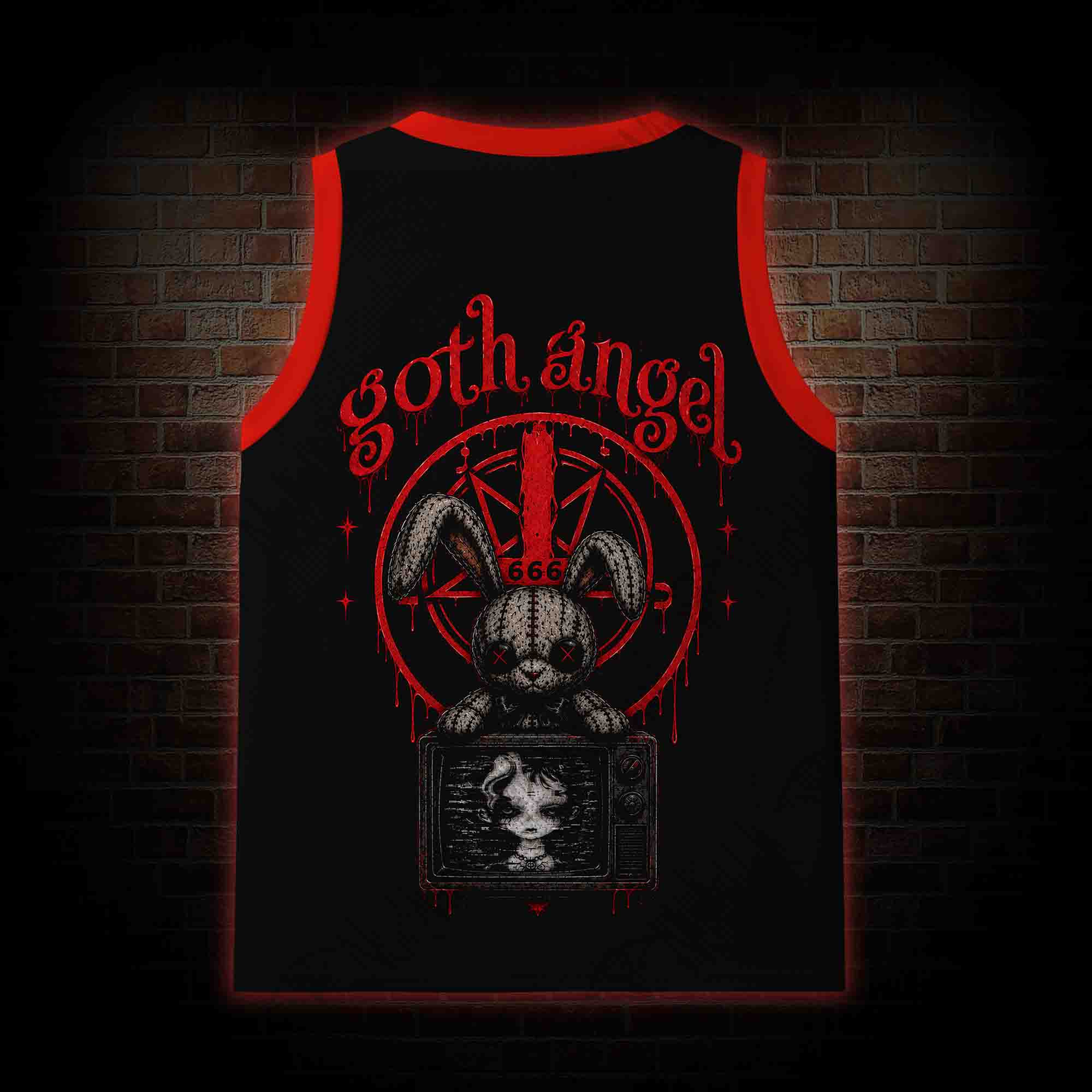 We Won't Need Eyes to See Mesh Jersey Tank Top